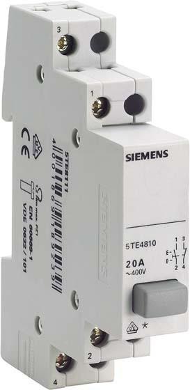 Actual product image Siemens Pushbutton 230V 2 NO