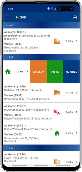 Produktbild Nedsoft RittenRegistratie Plus (iOS, Android)