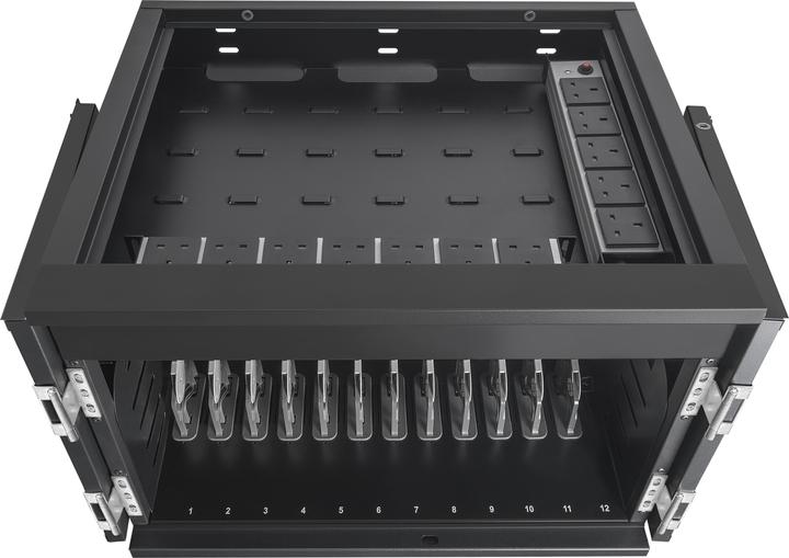 Produktbild AVerMedia X12 intelligenter Ladeschrank unterstützt bis zu 12 Geräte Laptops Chromebooks Tablets bis zu 3