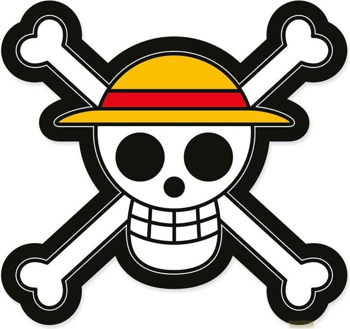 Actual product image Herding One Piece decorative cushion Jolly Roger 33 cm