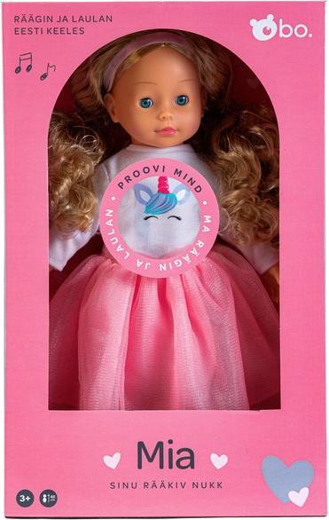 Actual product image bo. Interactive doll "Mia" (speaks Estonian language), 40 cm