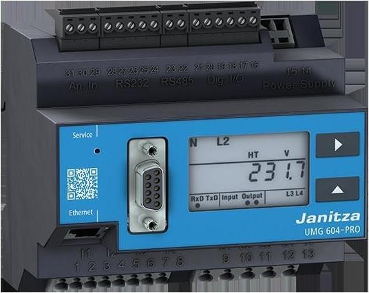 Produktbild Janitza UMG 604-PRO 24 V Spannungsqualitäts-Analysator Spannungsqualitäts-Analysator UMG 604-PRO