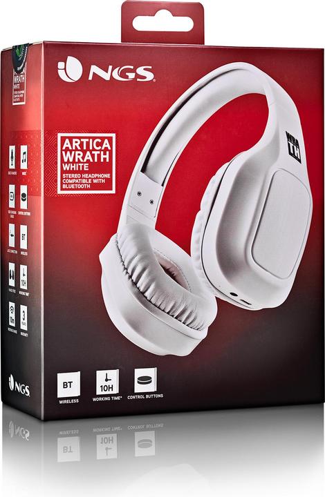Image du produit NGS Artica wrath blanc (10 h, Filaire, Sans fil)