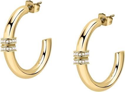 Morellato Elegant gold-plated earrings with Creole SAUP06 crystals (L)