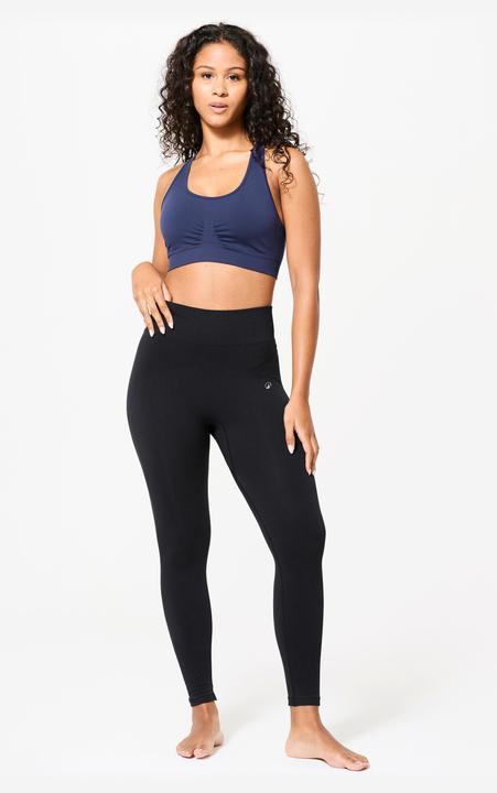 Image du produit Kimjaly Brassière bretelles croisées maintien léger Femme, Bleu foncé (XL)