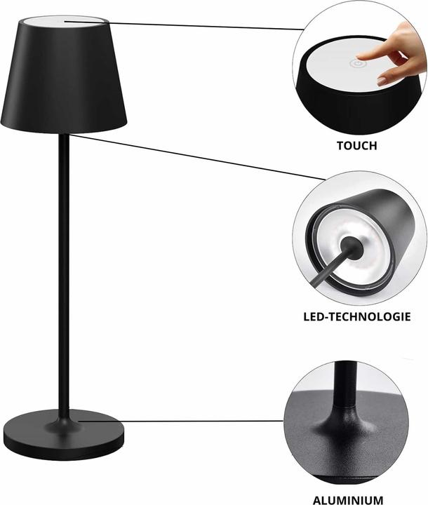 Actual product image Luxula LED battery-powered table lamp (200 lm)