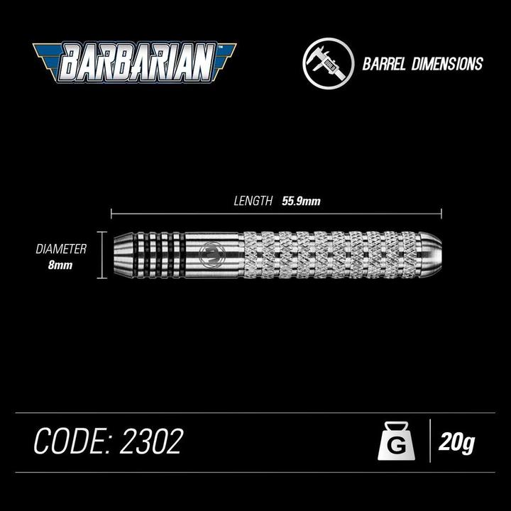 Produktbild Winmau Steeldarts Barbarian (20 g)