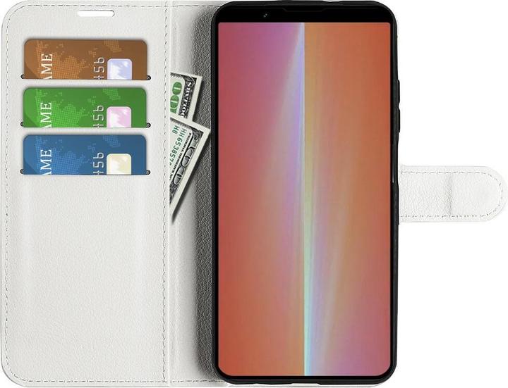 Actual product image Cover-Discount Sony Xperia 5 V - Leather case cover white (Sony Xperia 5 V)