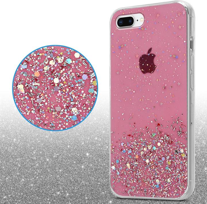 Productafbeelding Cadorabo TPU hoes fonkelende glitters (Apple iPhone 7 Plus, Apple iPhone 7s Plus)