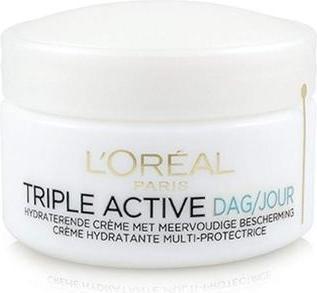 Actual product image L'Oréal Paris L'Oreal Triple Active Multi-Protective Day Cream 24H Hydration for Normal/Combination Skin 50ml (Body cream, 50 ml)