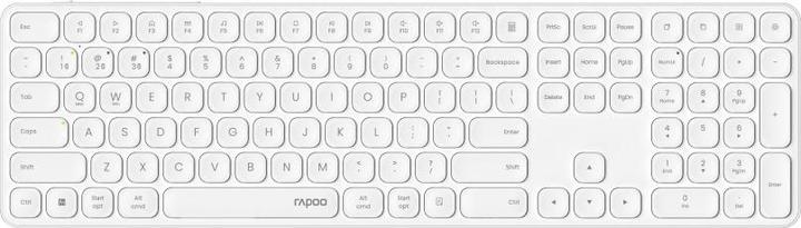 Actual product image Rapoo E9810M Weiss Kabelloses Multimodus Deskset (DE, Wireless)