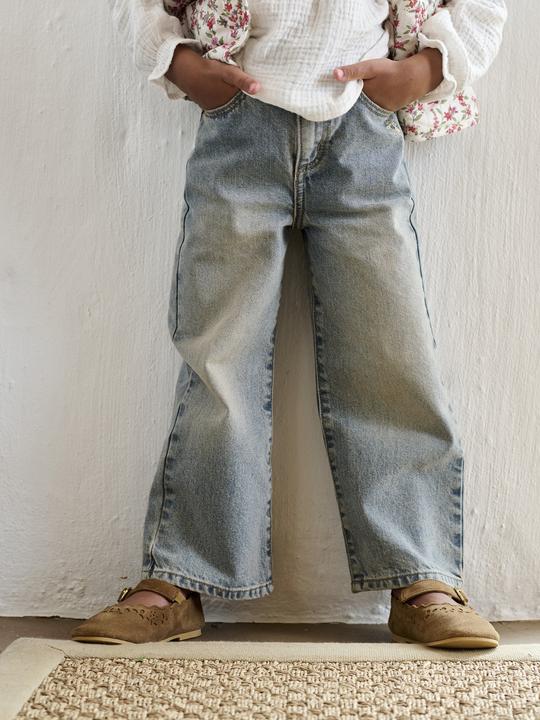 Actual product image Vertbaudet Weite Mädchen Jeans mit Dehnbund, Bundweite verstellbar (86)