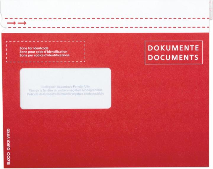 Elco Quick Vitro Papier Dokumententaschen Dokumente/Documents postkonform (C5)