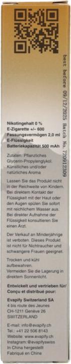 Valeurs nutritives et ingrédients SKE Strip Zero (Retour)