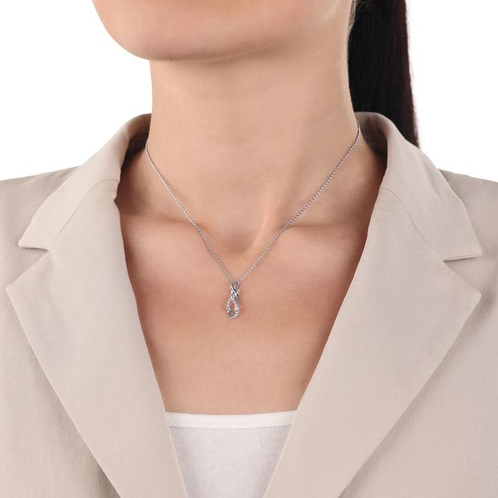 Immagine prodotto Amor Halsschmuck für Damen, 925 Sterling Silber, Zirkonia synth. | Infinity (Argento 925)