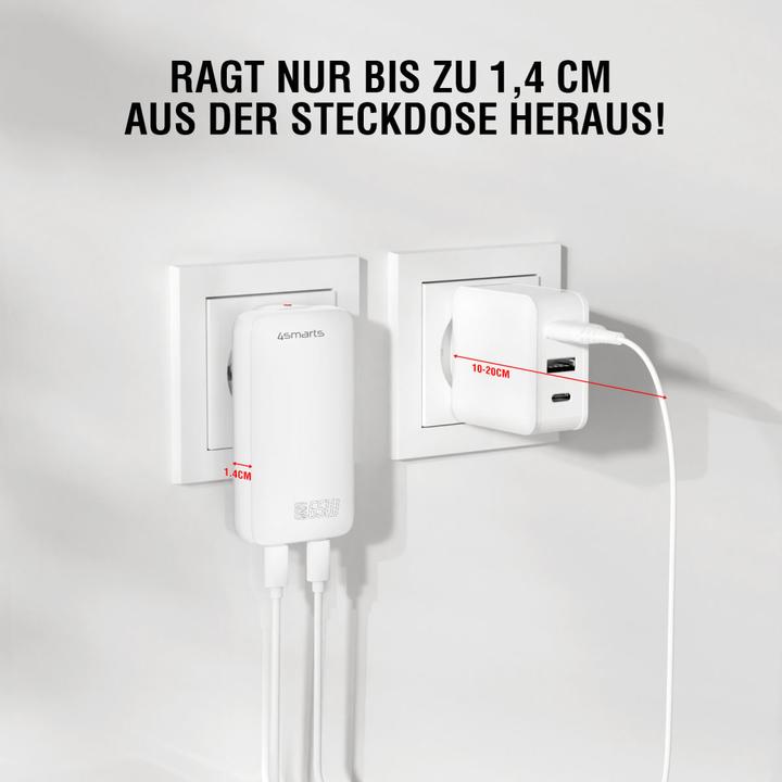 Immagine prodotto 4smarts FlatPlug Slim Dual (65 W)