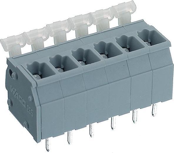 Actual product image Wago 255-412 Terminal strip for printed circuit boards 0.08-2.5 qmm grey
