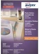 Image du produit Avery Intercalaires à onglets, 6 touches, PP, transparent dimensions : A4, couleur touches assorti, 180