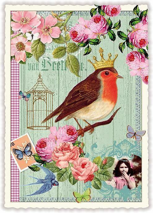 Produktbild Edition Tausendschön Postkarte / Rotkehlchen (1 Stk.)