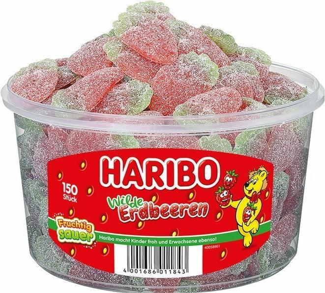 Image du produit Haribo Fraises géantes acidulées (75 pcs, 1200 g)