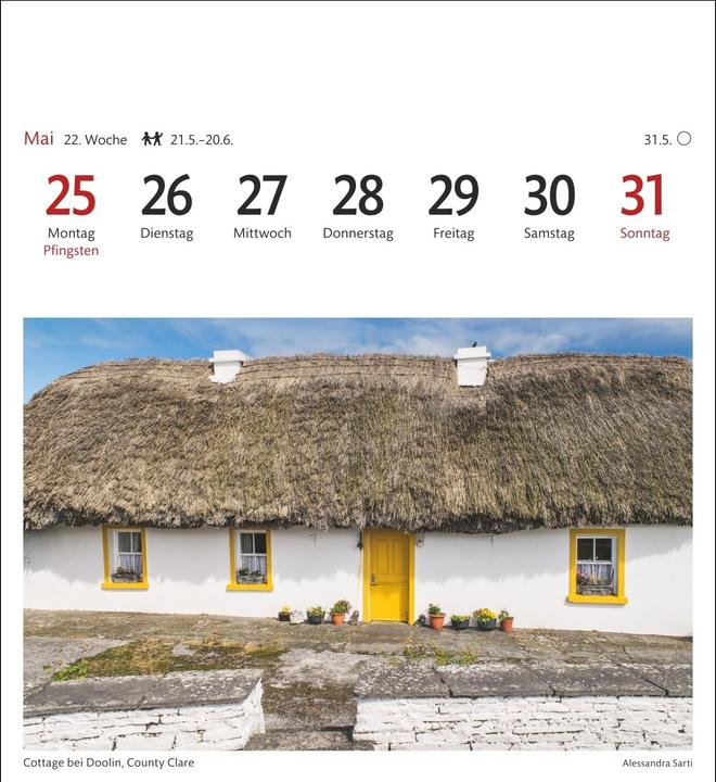 Image du produit Harenberg Irland Sehnsuchtskalender 2026 - Wochenkalender mit 53 Postkarten (Allemand)