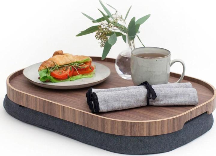 Actual product image Bosign large lap tray laptop cushion walnut