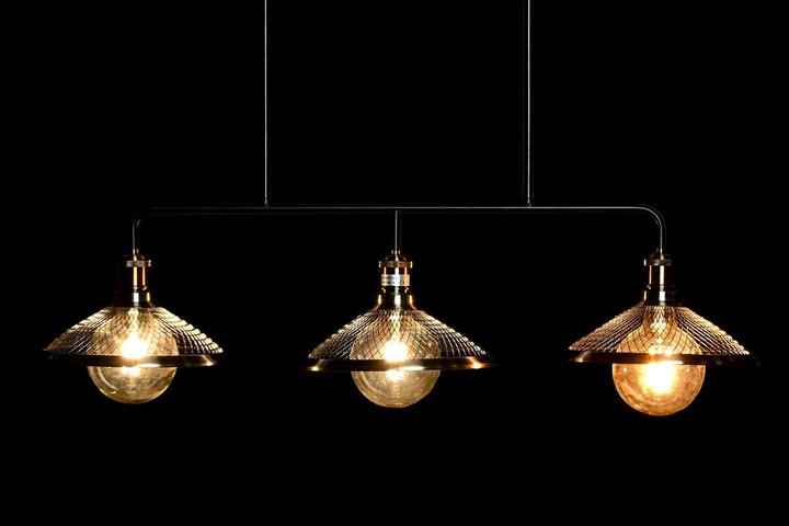 Actual product image DKD Home Decor Ceiling lamp Black Golden 220 V 50 W (100 x 29 x 22 cm) (E27)