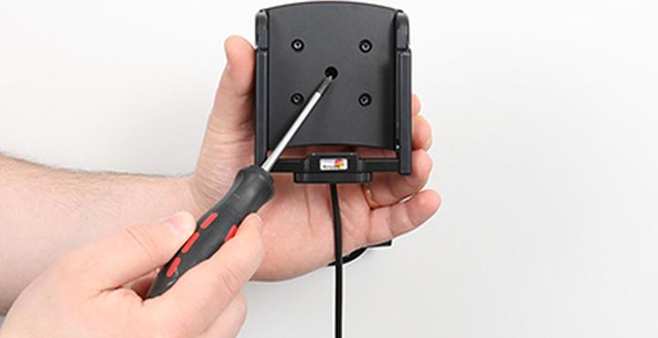 Produktbild Brodit Halter Aktiv USB, 12/24V, für SAMSUNG Galaxy XCover 7 (Ladung über Pogo-Pins)
