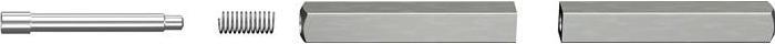 Produktbild Ogro Panik-Stift 120 FS SECURE Vierkant 9 mm TS 86-92 mm geteilter Vollstift