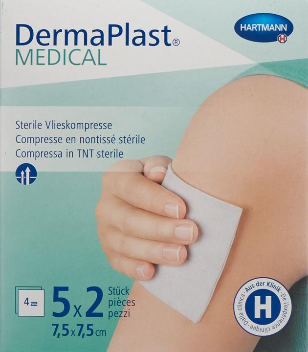 Actual product image DermaPlast Medical fleece compress new