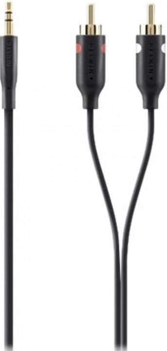 Actual product image Belkin Audio adapter cable (2 m, Cinch, 3.5mm jack (AUX))
