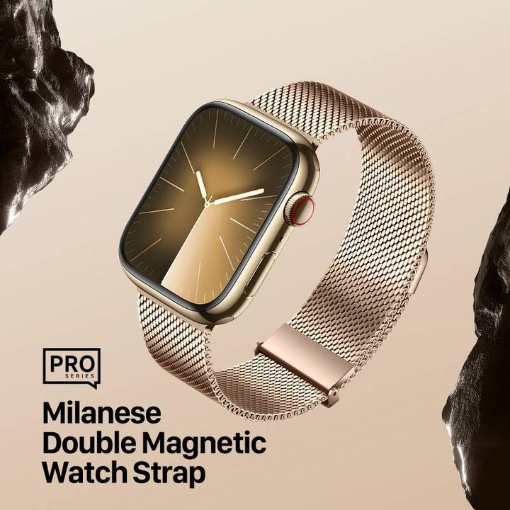 Image du produit Dux Ducis Milanese Pro Bracelet Apple Watch 42/44/45/49MM - Or (45 mm, 44 mm, 42 mm, 49 mm, Acier inoxydable)