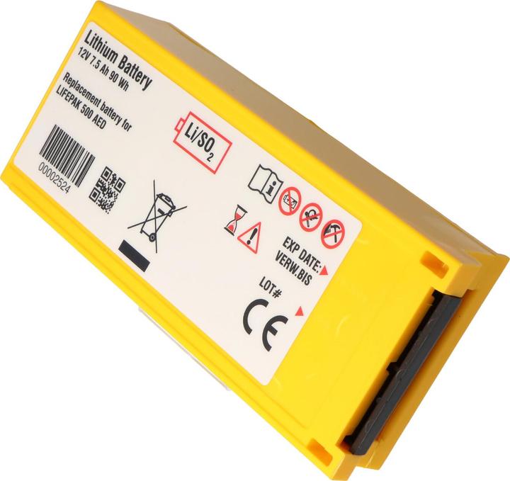 Actual product image AccuCell Batterie Physio Control Defibrillator Lifepak 500 - 300-5380-030, 11141-000016 (1 pcs., Device specific, 7500 mAh, Battery + charger)