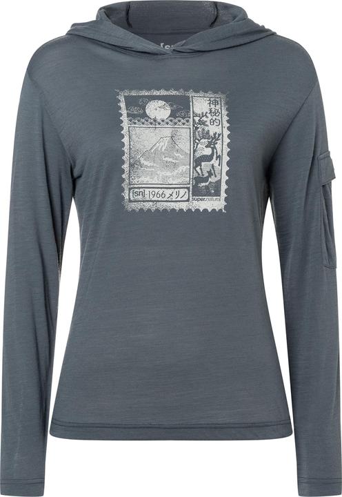 Super Natural Women's Stamp Light Print Hoodie