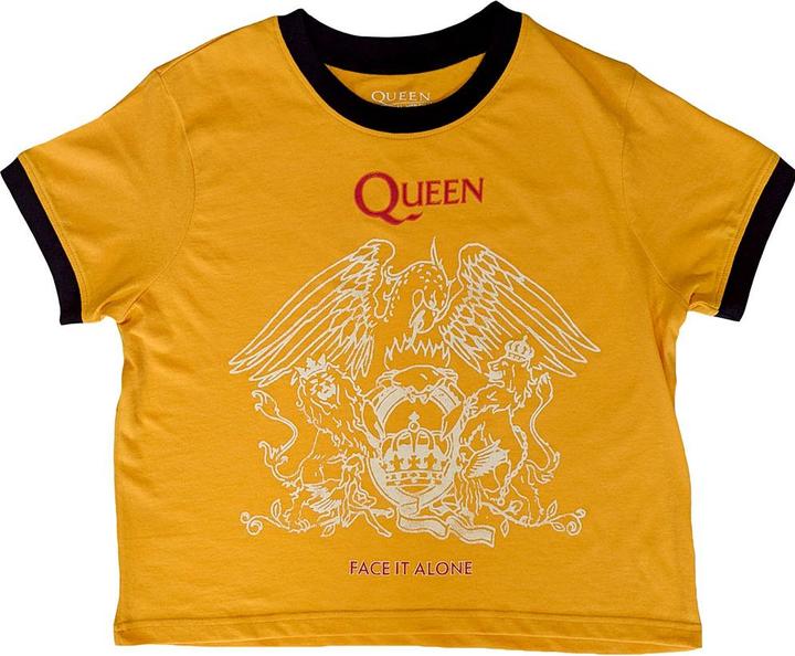 Actual product image Queen Face It Alone Crest Crop Top (Girlie) (XL)