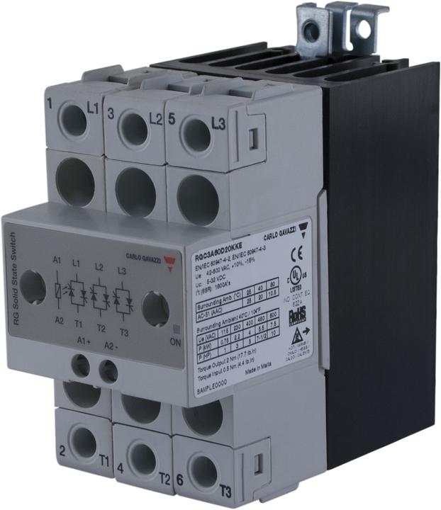 Actual product image Carlo Gavazzi Semiconductor contactor