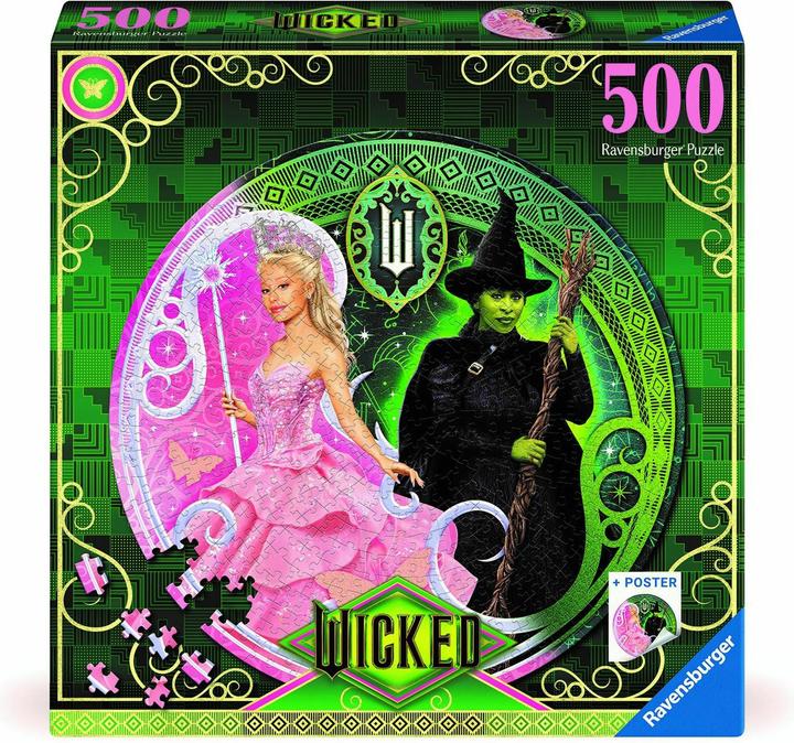 Actual product image Ravensburger Puzzle 12001276 - Wicked - 500 pieces Wicked round puzzle for adults and children 12+ (500 pieces)
