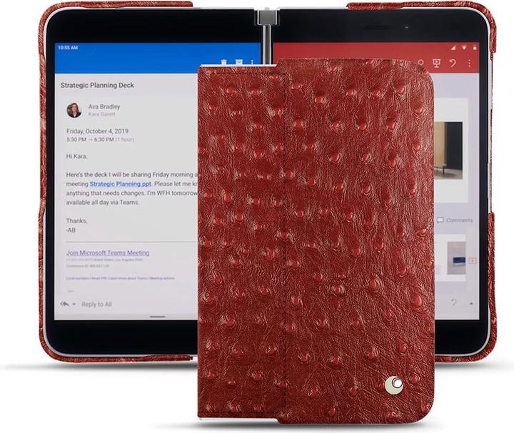 Actual product image Noreve Leather cover (Microsoft Surface Duo)