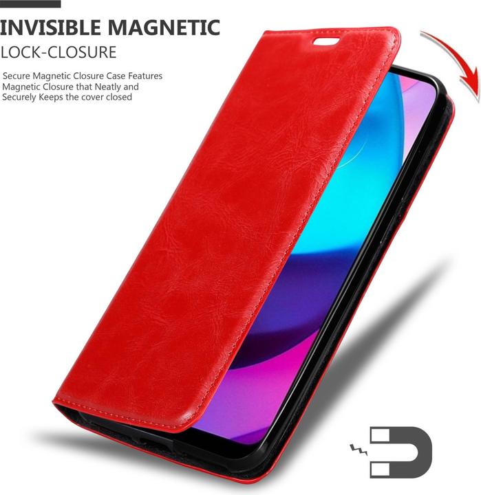 Actual product image Cadorabo Book Invis. Magnet sleeve (Motorola E30, Motorola Moto E20, Motorola Moto E40)
