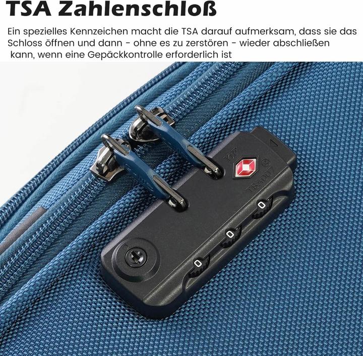Actual product image Coolife 2-teiliges Handgepäck-Set (Hand luggage (up to 50 litres))