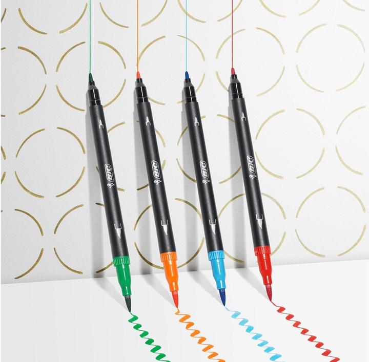 Produktbild Bic Fasermalstift Dual Tip (Mehrfarbig, 12 x)