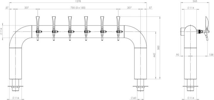 Actual product image Ich-zapfe Schanksäule, Zapfsäule bier - Lindr Cold bridge U6