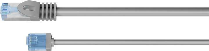 Produktbild Goobay Ultraflexibles CAT 6A Patchkabel, slim, U/UTP, grau (U/UTP, CAT6a, 0.15 m)