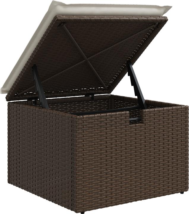 Produktbild VidaXL 8-teiliges Garten-Sofa-Set mit Kissen Braunes Poly-Rattan