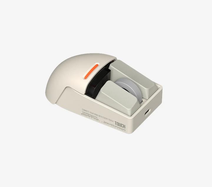 Actual product image Lofree OE909 TOUCH PBT Wireless Mouse-Block version