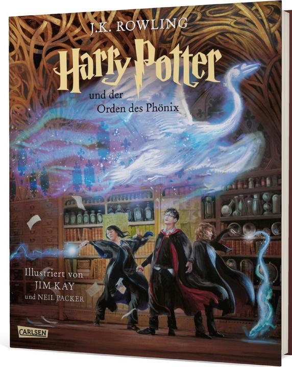 Produktbild Harry Potter und der Orden des Phönix (farbig illustrierte Schmuckausgabe) (Harry Potter 5) (Deutsch, Neil Packer, J.K. Rowling, Klaus Fritz, 2022)
