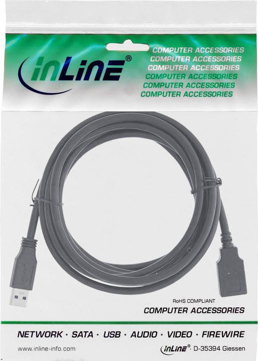 Actual product image InLine USB 3.0 cable (2.50 m, USB 3.0)