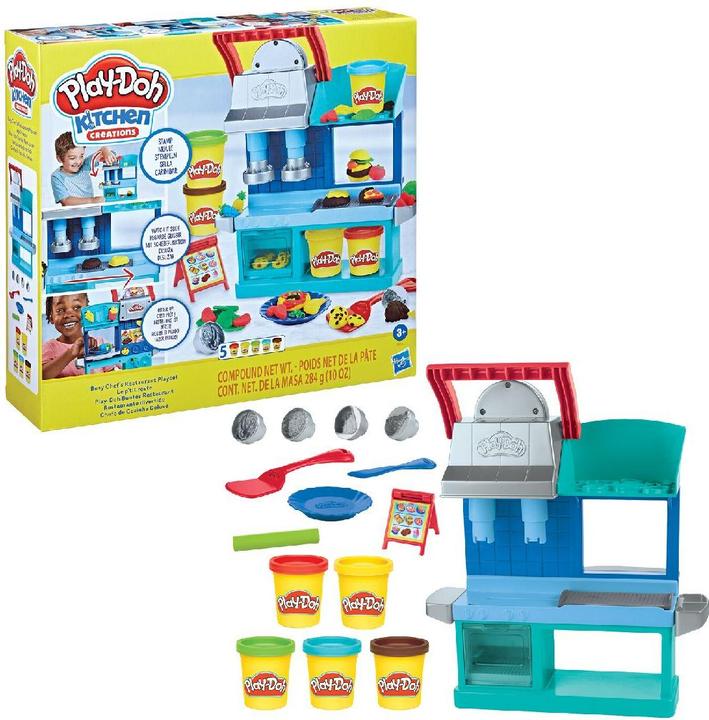 Actual product image Play-Doh Kitchen Creations Colourful Restaurant Kitchen Play Set