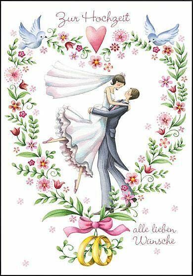 Produktbild Edition Gollong Doppelkarte. Hochzeitspaar, Nina Chen