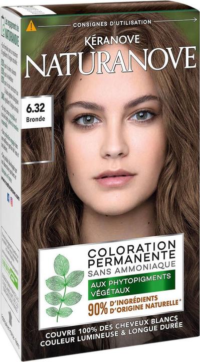 Kéranove Naturanove - Dauerhafte Haarfarbe Bronde 6.32 (Blond, Braun)